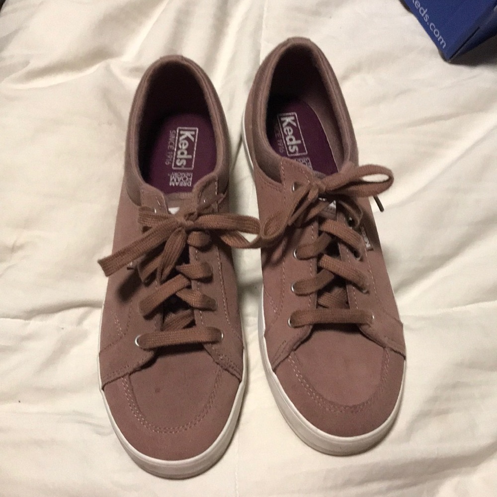 Keds Mauve Sneakers with Memory foam footbed